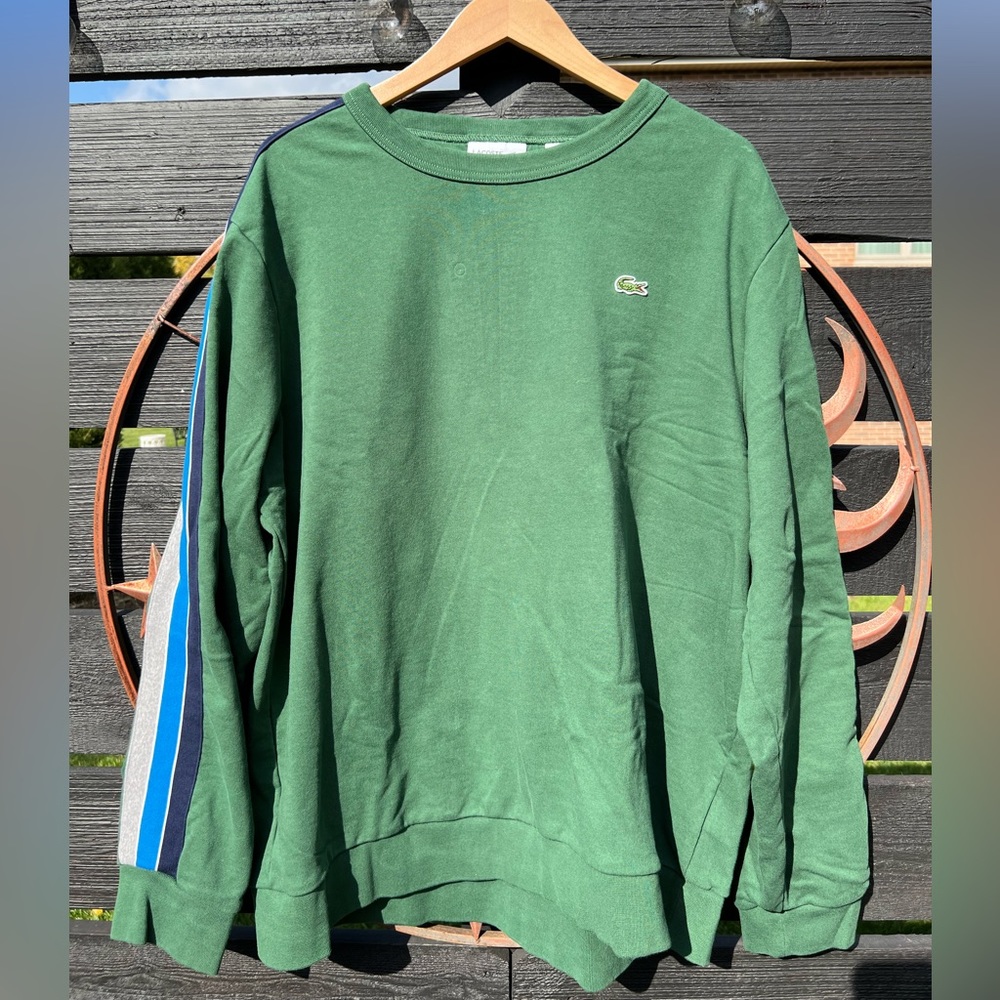 Lacoste Green Crewneck Sweatshirt Size XL